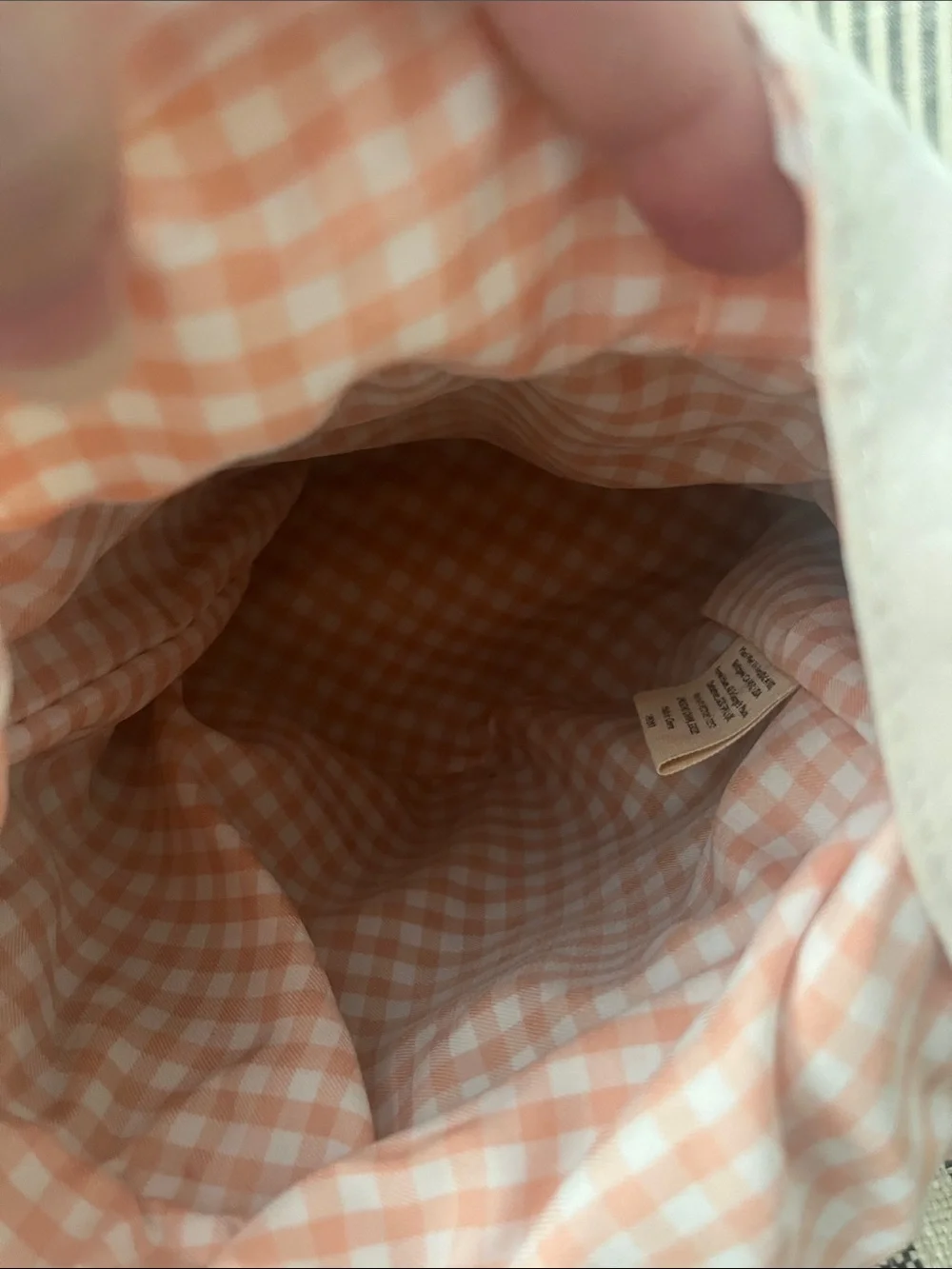 Meri Meri Pink Gingham Bunny Basket